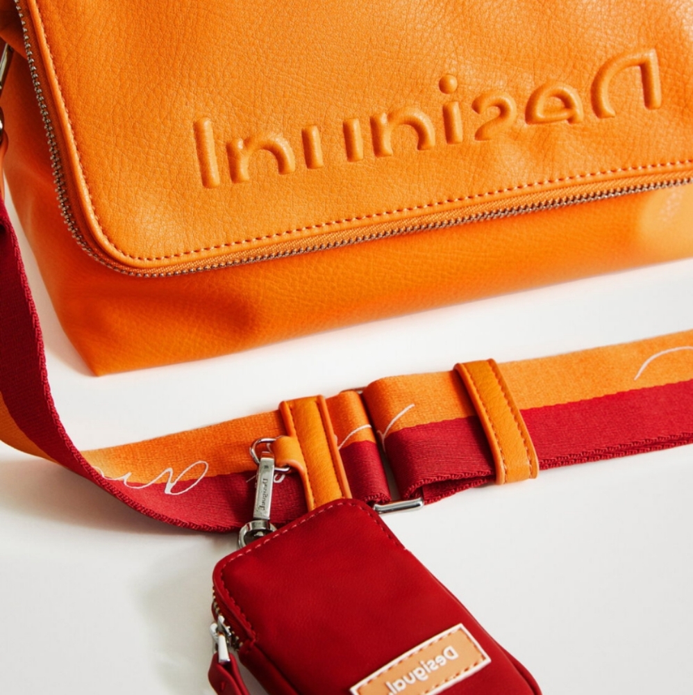 desigual bag in orange
